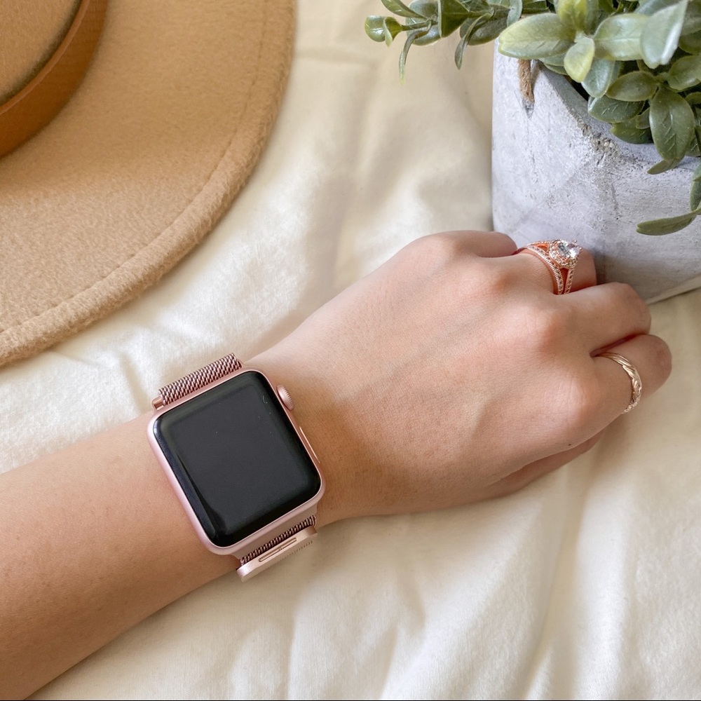 Apple Watch rose gold magnetic band